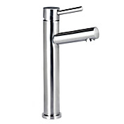 Stainless Steel Contemporary Bathroom Sink Faucet Brushed Finish(Tall)