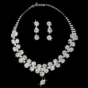 conjunto de belas senhoras strass flor pequena "jóia (45 cm)