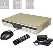 Entry-Level-16-Kanal H.264 DVR (1000g Festplatte, VGA-Ausgang, Netzwerk)