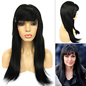 Full Lace with Stretch on Crown Long Silky Straight Indian Remy Hair Wig