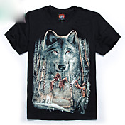 fluorescenza lupo a maniche corte t-shirt