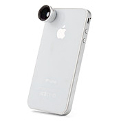 Lente Desprendible de iPhone Gran Angular de 0,67 X  para el iPhone 4, 4S, el Nuevo iPad y el Samsung i9220