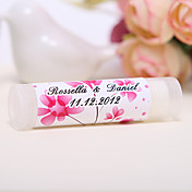 Personlized Lip Balm Tube Favors - Spring Flower (Set of 12)