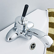 Contemporary Brass 180° Rotatable Bathroom Sink Faucet