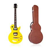 tak gelb Les Paul E-Gitarre mit Gig Fall + Zubehör