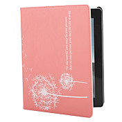 Dandelion Style  PU Leather Case with Stand for the New iPad and iPad 2 (Pink)