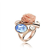 Exquisite Austria Crystal Ring In Rose Gold Plated Alloy (More Colors)
