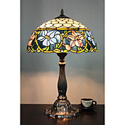 Tiffany Table Light with 2 Lights-Electroplate Finish