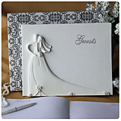 mariée et le marié la conception d'invité de mariage livre en résine blanche