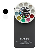 Novedosos Filtros de Colores Con Carcasa para el iPhone 4, 4S - Colores Surtidos