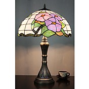 Tiffany Table Light with 2 Lights-Electroplate Finish
