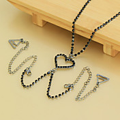 diamante reggiseno con il cuore nero