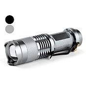 TragbareSIPIK SK68 3W Zoom Taschenlampe mit Cree Q5 LED (1x14500, 1xAA)