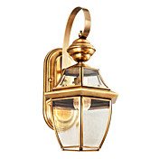 1 - Light Golden Wall Light in Antique Style