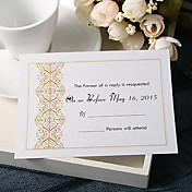 Personalize Wedding Response Cards - Classic Stampings (Set of 50)