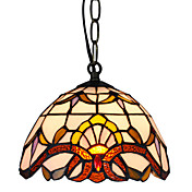 Tiffany Pendant Light with 1 Light Electroplate Finished