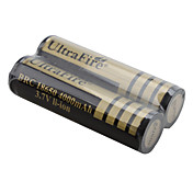 UltraFire BRC 18650 3.7v 4000mAh batterie ricaricabili Li-ion (confezione da 2, oro)
