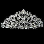 lega di argento strass e perla farfalla che vola da sposa tiara
