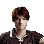 Capless Synthetic Short Straight Men's Wigs