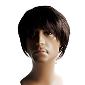Capless High Quality Synthetic Short Straight Men's Wig