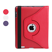 PU Leather Protective Rotable and Thickened Case and Stand for the New iPad (Assorted Colors)