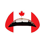 10 piezas de labios Canadá temporaty pegatina tatuaje