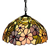 Tiffany luz pendiente con 2 luces