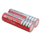 Baterias Li-ion Recarregáveis UltraFire 18650 3.7V 3000mAh (Conjunto de 2, Vermelho)