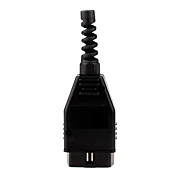 OBD2 16-Pin Connector Car Diagnostic Male Cable, Black