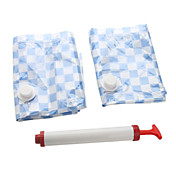 bolsas de compresión con bomba (2-Pack, 70x100cm, color azul)