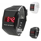 Unisex-Touchscreen Gummi Digitale LED-Armbanduhr (farbig sortiert)