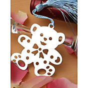 acabado en plata del oso de peluche favorito favorecer con borla