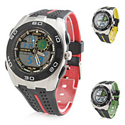 sportivo uomo multi-funzionale analogico digitale in gomma multi-movimento dell'orologio da polso (colori assortiti)