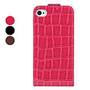 Custodia stile Pelle di coccodrillo per iPhone 4 e 4S - Colori assortiti