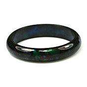 Ladies' Resin Round Bangles Classic Bracelet In Dark Colors