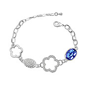 Austrian Crystal With Real Platinum Plated Anti-Allergy Ladies Bracelet Spring (More Colors)