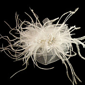 splendida piuma tulle matrimonio copricapo nuziale