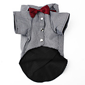 smarte Bowtie stil skjorte for hunder (xs-xl)