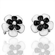 18K Fashion Rhinestone Alloy Flower Shape Earrings (More Colors)