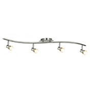 Comtemporary Flush Mount Spot Lights with 4 Lights Nickel Finished