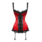 damasco com tiras lado jacquard não destacável fechamento com zíper shapewear corset