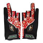 Red Short Fingers Cycling Gloves