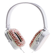 patrón de puntos auriculares estéreo de estilo (blanco)