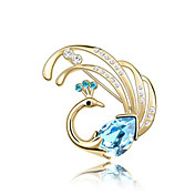 Gorgeous 18K Gold Plated Heart Cut Brooch (More Colors)