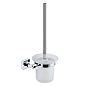 Bathroom Chrome Finish Brass Toilet Brush Rack