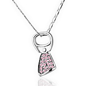 18K Gorgeous Fashion Rhinestone Alloy Cans Of Lid Necklace (More Colors)