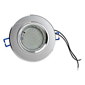 2w 3528 SMD 36-LED 240lm mancha blanca del techo bombilla (arena, la mitad de la cubierta de vidrio esmerilado)