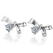 Gorgeous Rhinestone Alloy Heart Cut Stud Earrings