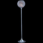3 - Light Modern Floor Lights with Crystal Shade
