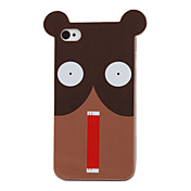 cartone animato caso modello rigido per iPhone 4 e 4s (marrone)